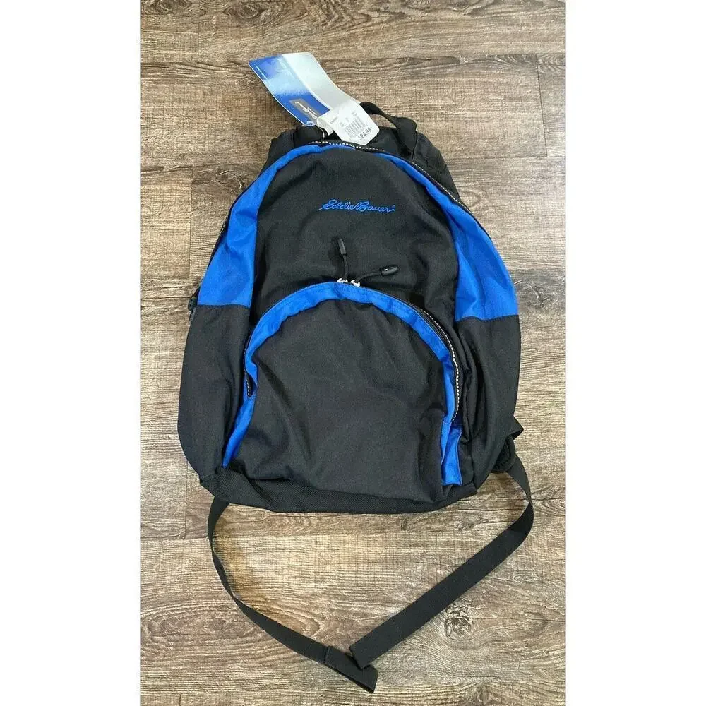 New Eddie Bauer Carry Pack School Bag Sky/Asphalt 17” x 12” x 8.5” #EB20201
